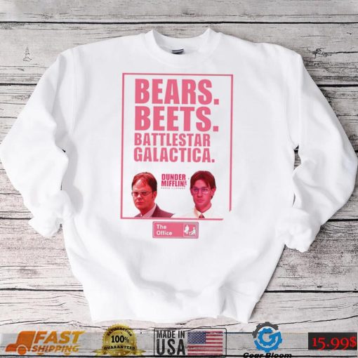 The Office Bears Beets Battlestar Galactica movie shirt