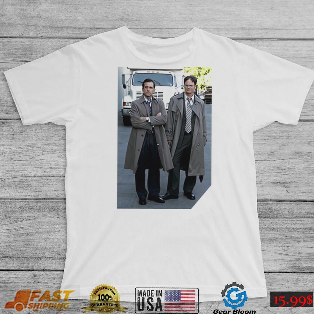 The Office Dwight And Michael Coat photo shirt - Gearbloom