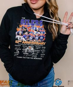 The Oilers 52nd Anniversary 1971 2023 Thank You For The Memories Signatures Shirt