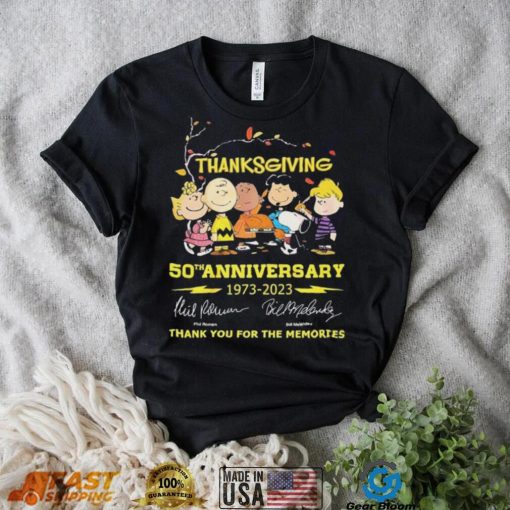 The Peanuts Thanksgiving 50th Anniversary 1973 – 2023 Thank You For The Memories T Shirt