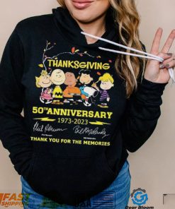 The Peanuts Thanksgiving 50th Anniversary 1973 – 2023 Thank You For The Memories T Shirt