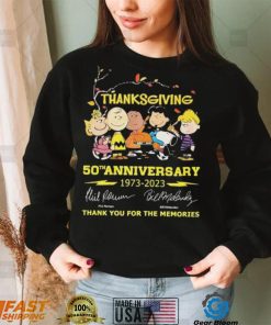 The Peanuts Thanksgiving 50th Anniversary 1973 – 2023 Thank You For The Memories T Shirt