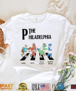 The Philadelphia Walking Road Swoop Gritty Phillie Phanatic Franklin The Dog Shirt