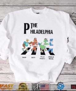 The Philadelphia Walking Road Swoop Gritty Phillie Phanatic Franklin The Dog Shirt