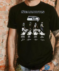 The Seahawks Kenneth Walker III Geno Smith Tyler Lockett And Dk Metcalf Abbey Road Signatures Shirt