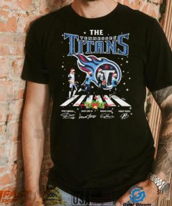 The Tennessee Titans Team Abbey Road Christmas Signatures Shirt