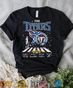 The Tennessee Titans Team Abbey Road Christmas Signatures Shirt