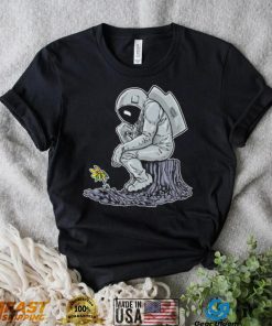 The Thinker Beside Flowers Vintage Nasa T Shirt