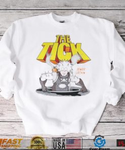 The Tick Superhero Parody Sewer Urchin Character With Logotype 1994 Tv Series shirt