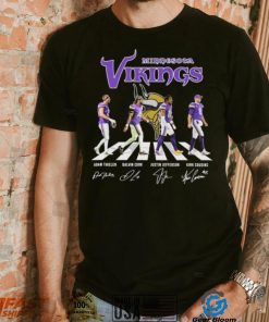 The Vikings Adam Thielen Dalvin Cook Justin Jefferson And Kirk Cousins Abbey Road Signatures Shirt