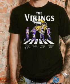 The Vikings Kirk Cousins Adam Thielen Dalvin Cook and Justin Jefferson Abbey Road Signatures T Shirt