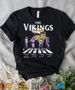 The Vikings Kirk Cousins Adam Thielen Dalvin Cook and Justin Jefferson Abbey Road Signatures T Shirt