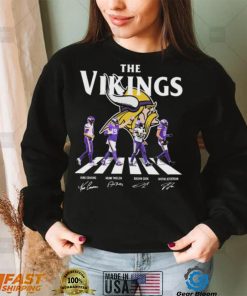 The Vikings Kirk Cousins Adam Thielen Dalvin Cook and Justin Jefferson Abbey Road Signatures T Shirt