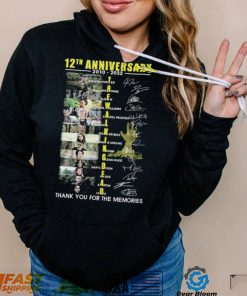 The Walking Dead 12th Anniversary 2010 2022 Thank You For The Memories Signatures Shirt