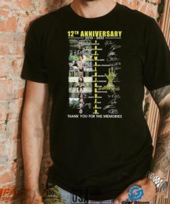 The Walking Dead 12th Anniversary 2010 2022 Thank You For The Memories Signatures Shirt