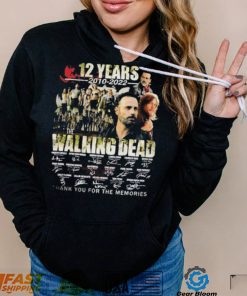 The Walking Dead TV Series Signatures Thank You For The Memories Shirt