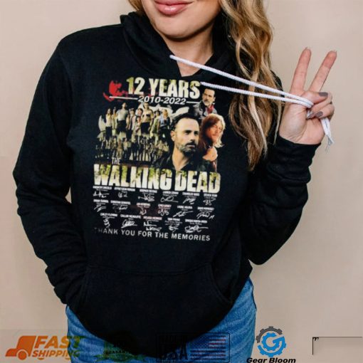 The Walking Dead TV Series Signatures Thank You For The Memories Shirt