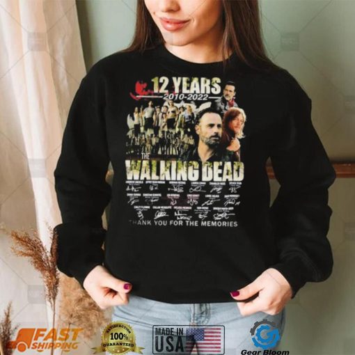 The Walking Dead TV Series Signatures Thank You For The Memories Shirt