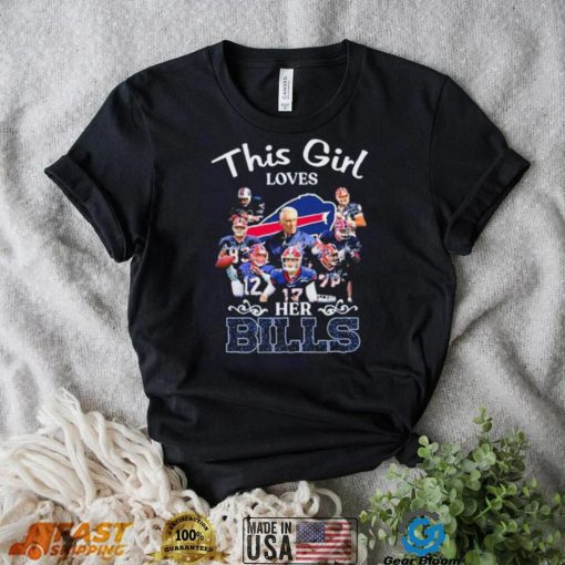 This Girl Loves Her Buffalo Bills Signatures Shirt