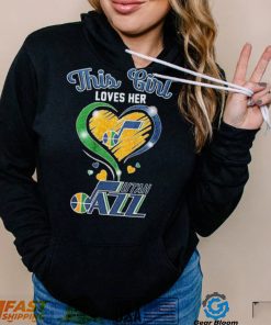 This Girl Loves Her Heart Utah Jazz Shirt