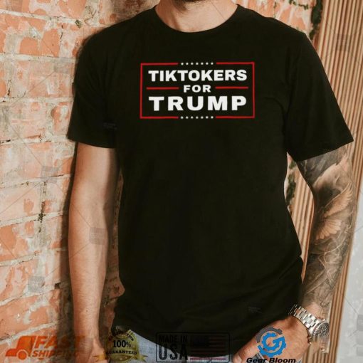 Tiktokers for Trump vote for him 2024 shirt