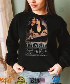 Titanic Leonardo DicaPrio And Kate Winslet Thank You For The Memories 1997 – 2022 T Shirt