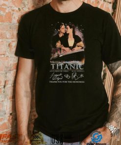 Titanic Leonardo DicaPrio And Kate Winslet Thank You For The Memories 1997 – 2022 T Shirt