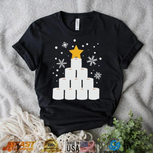 Toilet Paper Chrismas Tree Funny Shirt