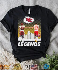 Tony Gonzalez And Patrick Travis Kelce Legends Kansas City Chiefs Signatures Shirt