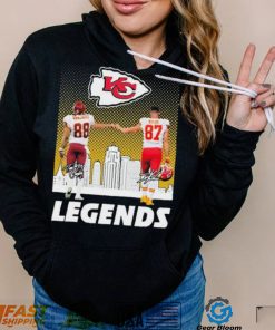 Tony Gonzalez And Patrick Travis Kelce Legends Kansas City Chiefs Signatures Shirt