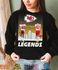 Tony Gonzalez And Patrick Travis Kelce Legends Kansas City Chiefs Signatures Shirt