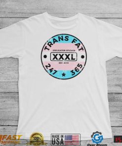 Trans Fat 247 365 Owligator Studios XXXL LGBT logo shirt