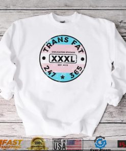 Trans Fat 247 365 Owligator Studios XXXL LGBT logo shirt