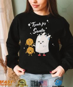 Treats For Santa Milk And Cookies Shirt