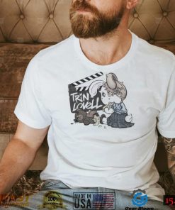 Trin Lovell with rabbit art shirt