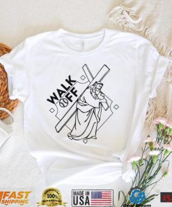 Troy P Silva Jesus walk off baseball art shirt