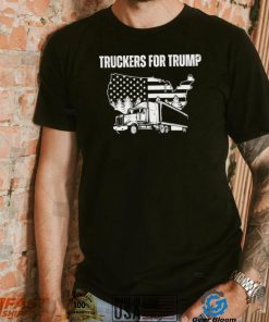 Truckers for Trump 2024 Election American flag shirt