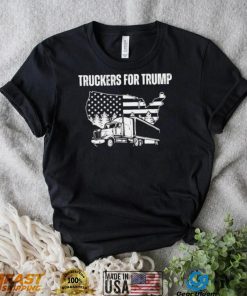 Truckers for Trump 2024 Election American flag shirt