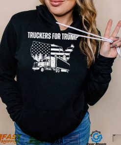 Truckers for Trump 2024 Election American flag shirt