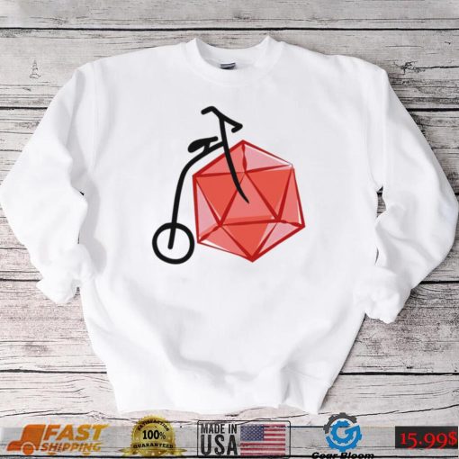 Twogether Studios Keith Baker D20 bike art shirt