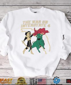 UCF Knights vs South Florida Bulls mascot the War on Interstate 4 shirt