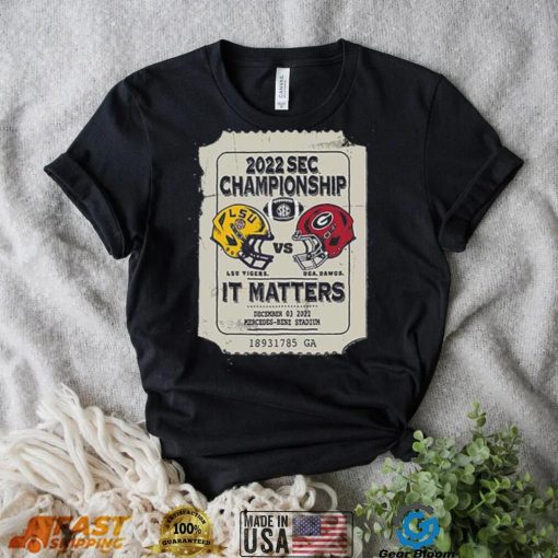 UGA Vs. LSU SEC Championship Bound 2022 Shirt