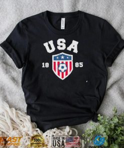 USA Soccer 1885 American flag logo shirt