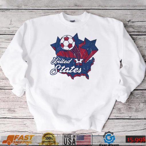 USA Soccer Vintage Map Shirt