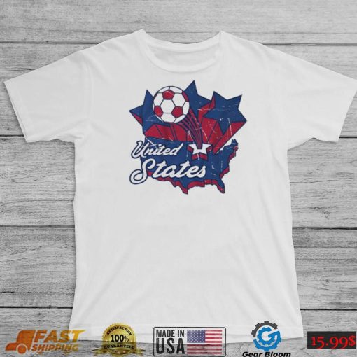 USA Soccer Vintage Map Shirt