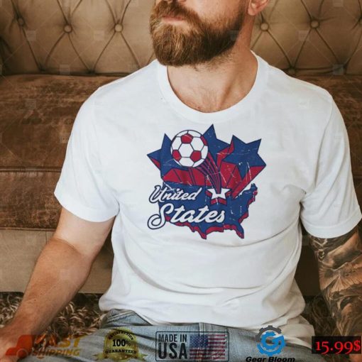 USA Soccer Vintage Map Shirt