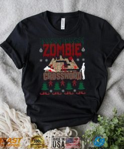 Ugly Christmas Sweater Zombie Crossword Game Addict Unisex Sweatshirt