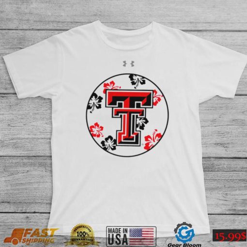 Under Armour Maui Hibiscus Texas Tech Red Riders logo shirt