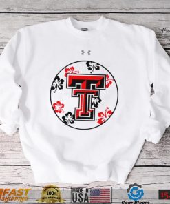 Under Armour Maui Hibiscus Texas Tech Red Riders logo shirt