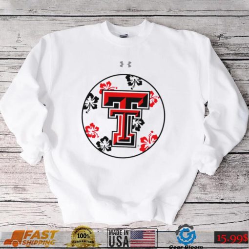 Under Armour Maui Hibiscus Texas Tech Red Riders logo shirt